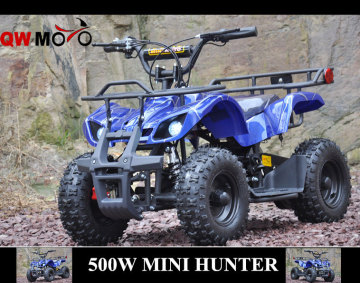 QWMOTO CE Best Christmas Gift 4 wheeler Electric ATV 36V 500W 800W MINI Electric Quad Bike Electric ATV for Kids/QW-MATV-01A