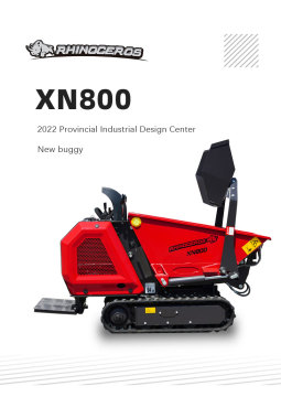 Rhinoceros Self Loading Mini Dumper XN800 BRIGGS&STRATTON Gasoline Engine CE EPA Cheap Mini Loader for Export Concrete Buggy