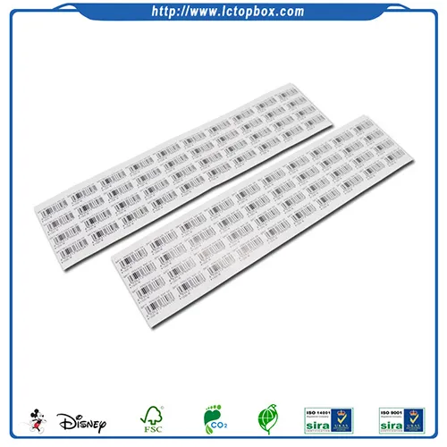 White Waterproof Barcode Sticker Printing