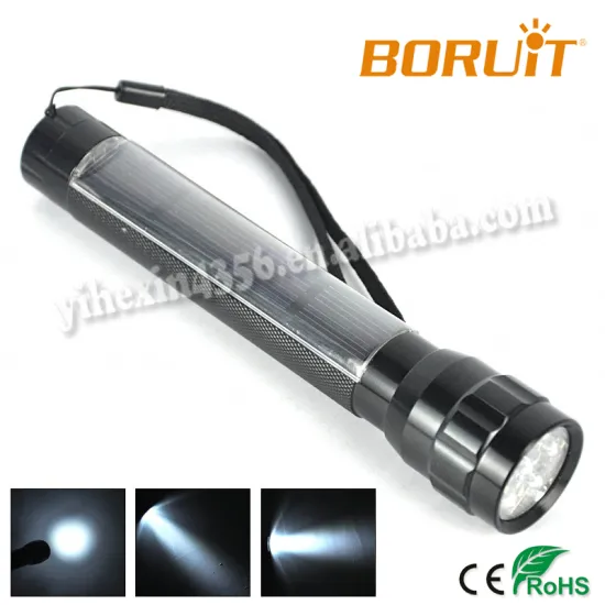 Boruit RJ-0656 Built-in 600mAh NiMH Battery 7PCS LED Solar LED Torch