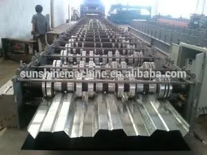 Steel structural floor deck roll forming machine