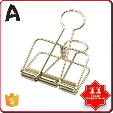 New Design factory directly rose gold binder clips