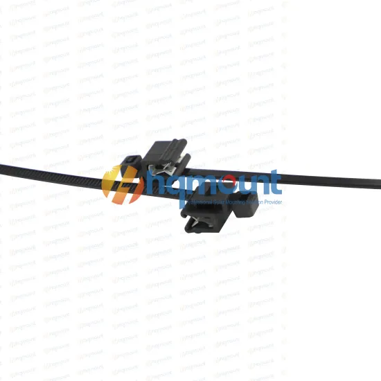 High-Quality Industrial Black Velcro UV Protected Polypropylene Cable Tie with Buckle and Clip