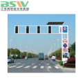 Galvanized steel traffic signal lighting pole