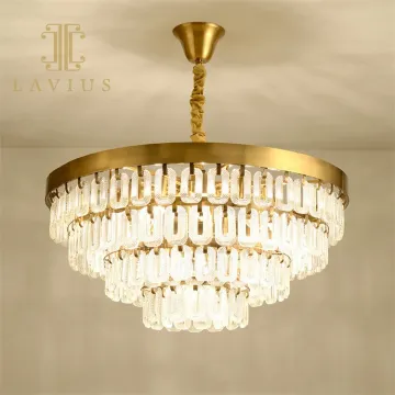 Artistic Retro Hotel Villa Bedroom Crystal Pendant Lamp