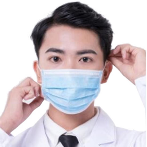 3-leichter Einweg-medizinische Gesichtsmaske blau in oder aus