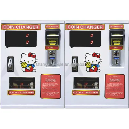 Mini Table-Top Paper Money and Coin Dispenser Machine for Coin Operated Games
