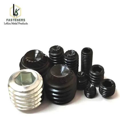 Serrated-Locking Alloy Steel Cup-Tip Set Screws