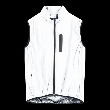 WOSAWE Reflective Sleeveless Vest for Night Cycling, Running, Windproof and Rainproof