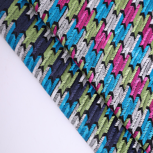 Colorful Arrows Design Embroidery On Poly Mesh