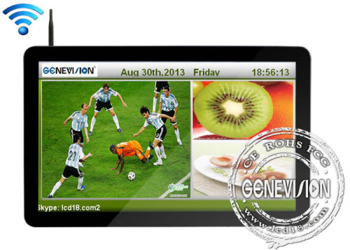 Hd 1366x 768 Wifi Digital Signage 26 Inch, Network Multi Media Player