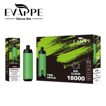 2024 Νέο Vape Evappe Deluxe Bar 18000 Puffs Μία διαθέσιμη ατμόσφαιρα