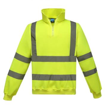 ANSI Class 3 Hi-Vis Reflective 1/4 φούτερ φερμουάρ