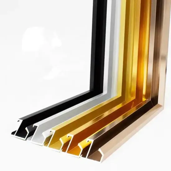 High-Quality Anodized Aluminum Profile Photo Frame with Sprayed and Extruded Finish