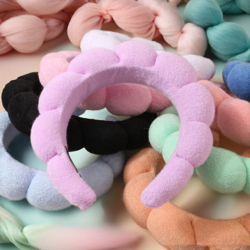 DOMOHO Handmade Fabric Plastic Sponge Headbands for Women - European & American Style Twist Hair Accessory Cloth Headband