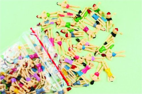 1:100 Architectural Scale Model People Painting Swimming Figures 1.8cm