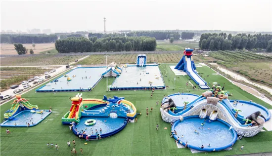 commercial giant top sale inflatable aqua slide