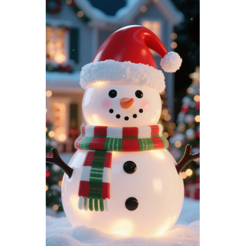 Christmas Outdoor Snowman Lamp
