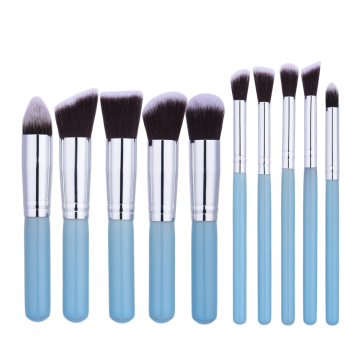 Customizable Logo Cosmetic Brush Set with 10 Pieces