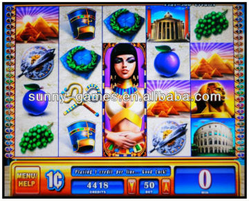 WMS NXT Rome&Egypt slot game board