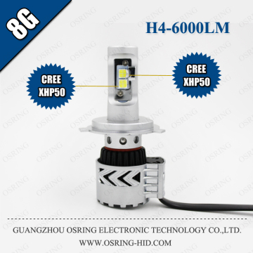 OSRING HIGH QUALITY 12V 35W CAR H4 SOCKET HIGH POWER 6000LM AUTO LED HEADLIGHT H4