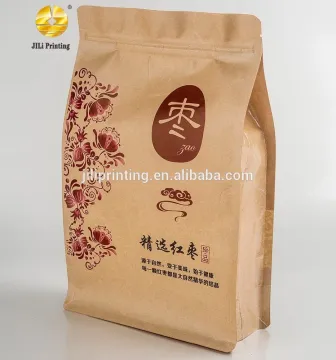 High grade Window kraft rolling tobacco paper pouch retort pouch bag standing type