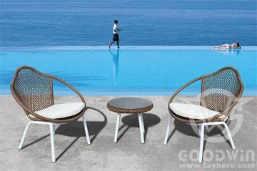 GW3249 nsimple design AL frame outdoor furniture Leisure set