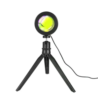 LED Rainbow Night Light with Sunset Projector