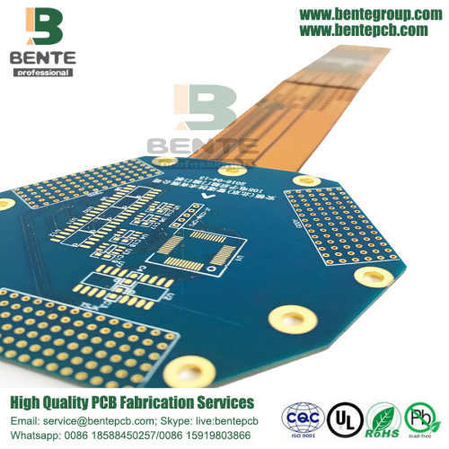 Rigid-flex PCB 8 Layers High-precision ENIG Bule