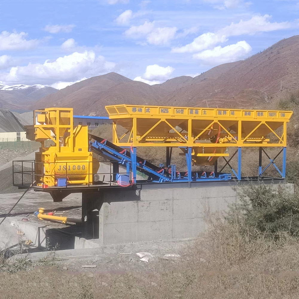 HZS Series 50m3/h Concrete Mixing Plant