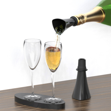 High Quality Promotional Wine Accessories: Plastic Wine Bottle Pourer and Mini Champagne Bottle Sippers