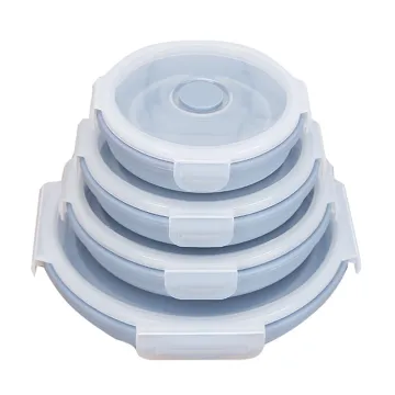 Silicone Round shaped lunch boxes