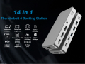 14in1 Multipts Thunderbolt4 USB C Laptop Docking Station