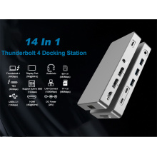 14in1 Multiports Thunderbolt4 USB C Laptop Docking Station