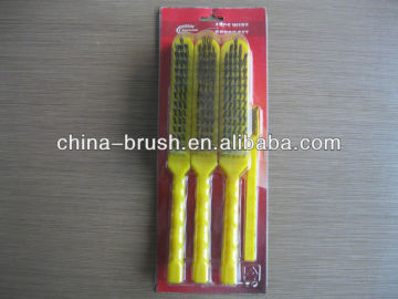 STEEL WIRE BRUSH WITH PLASTIC HANDLE SC2010