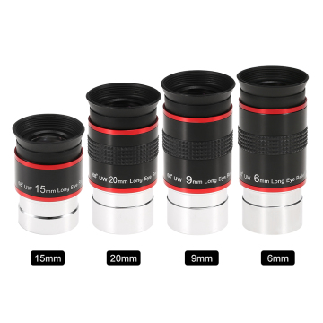 Ultra Wide Angle 1.25\" Eyepieces 6mm/9mm/15mm/20mm for Astronomical Telescopes