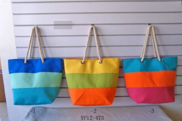 wholesale beautiful striped paper straw women hand bags