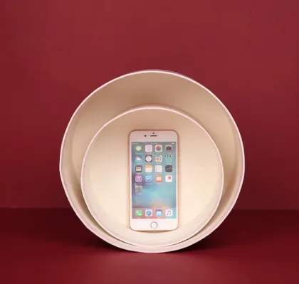 Round paper box for underwear packaging