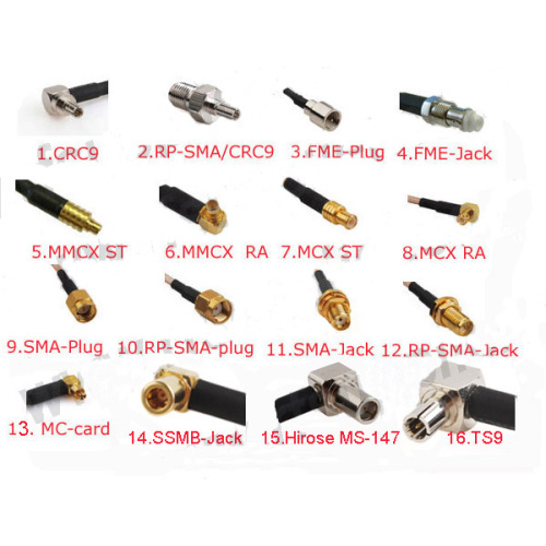 RF coaxial recto RP SMA Conector masculino