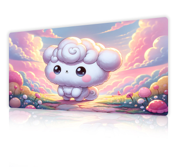 Custom Design Sublimation Heat Transfer Printing Soft Polyester Fabric Mouse Mats - Large, Cute, and Perfect for Office Desks