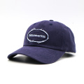 Marineblauwe applique vaste honkbalpet