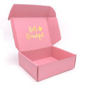 Hot Sale Wellpappe rosa Mailer Box benutzerdefinierte Geschenk Versandbox