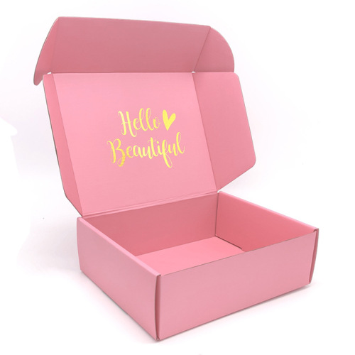 Hot Sale Corrugated Paper Pink Custom Mailer Box