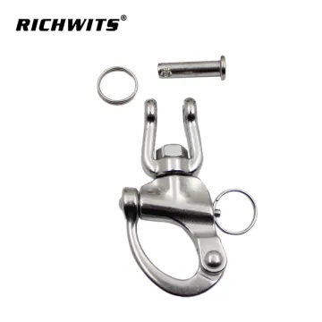 Stainless Steel Marine Hardware Mini Swivel Jaw Eye Snap Shackle For Sailboat