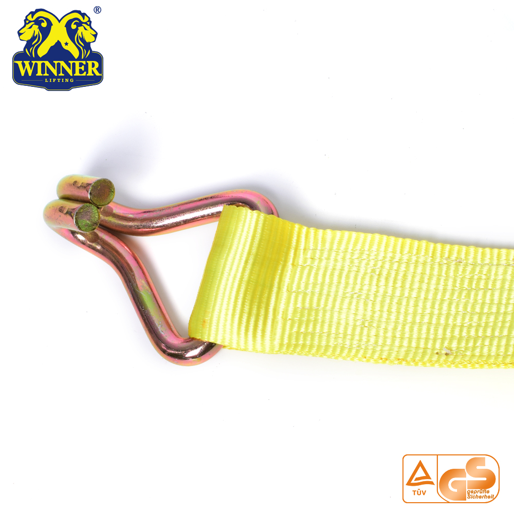 Polyester Ratchet Tie Down Strap For Container Strapping