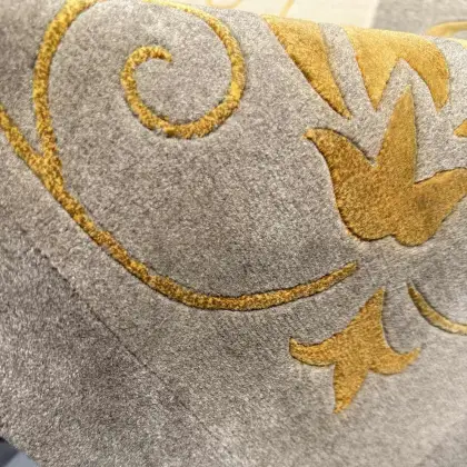 Yak Cashmere Wool Mulberry Silk Rug