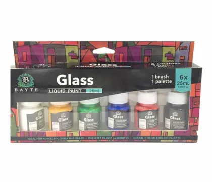 6 Color Acrylic Paint Set for Art Supplies, Wall Art, Graffiti, and Watercolor Gouache