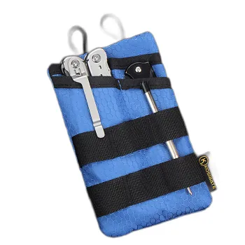 Custom Tactical EDC Pouch for Camping & Hiking - Includes Knife, Pen, Flashlight & Tools