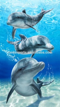 100%cotton velour high quality reactive printed beach towel