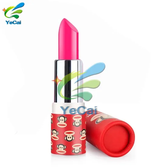 Cute recycled paper lipstick tube packaging